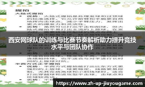 西安网球队的训练与比赛节奏解析助力提升竞技水平与团队协作